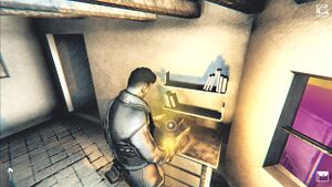 In-game screenshot of the Dam Key at the Town Hall.