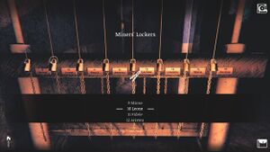 In-game screenshot of the selection of Leone's locker.